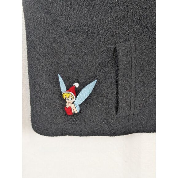 Vintage Y2K Disney Tinkerbell Fleece Jacket Black Women's Size 2XL/XXL - Picture 5 of 11
